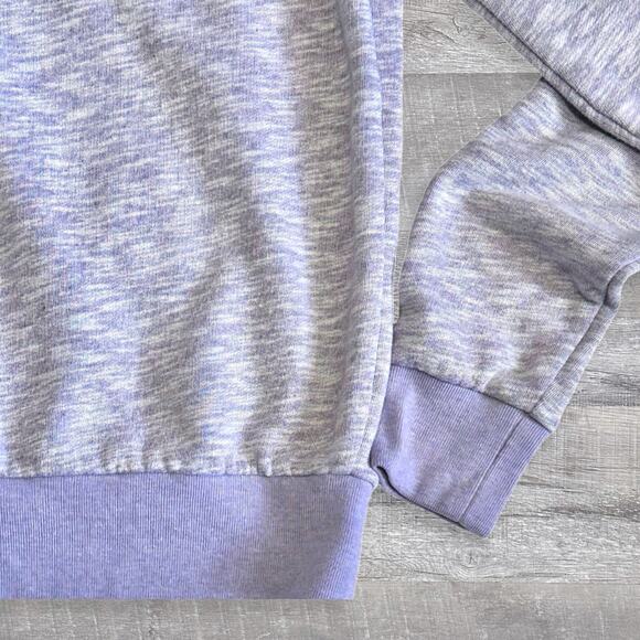PINK Victorias Secret Perfect Quarter Zip Sweatshirt Womens XS Marled Purple - Picture 6 of 8